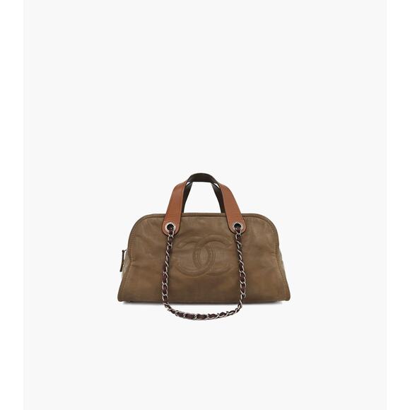 CHANEL Brown Big CC Chain 2WAY Bag A-A22556 - Picture 1 of 11